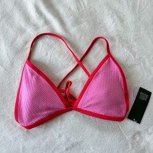 Wild Fable Target Pink and Red Triangle Bra